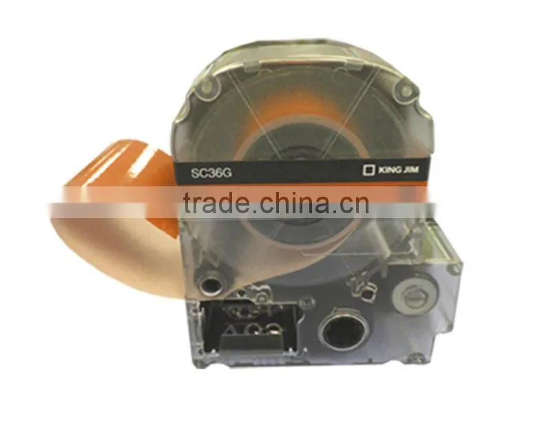 Red Tepra Label printing tape