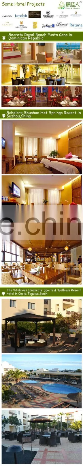 Premium Quality Designer 5 Star Resort Rattan Hotel Bedroom Furniture