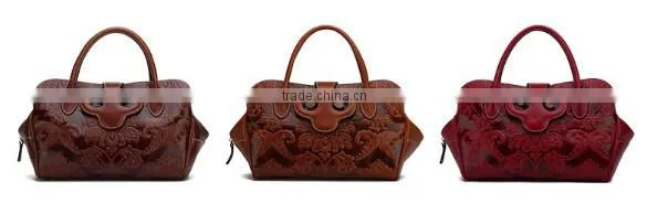 Most Popular Design Vintage Leather Tote Bag Wholesale Handbag China