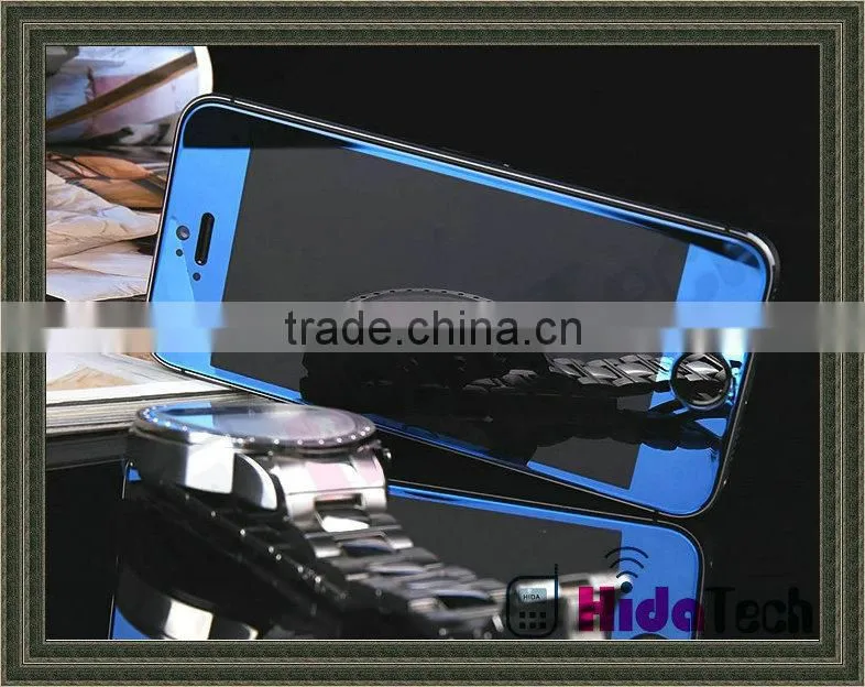 purple color tempered glass screen protector for apple iphone