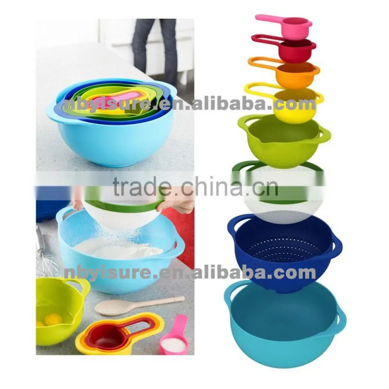 melamine bowl set 8pc mixing bowl set