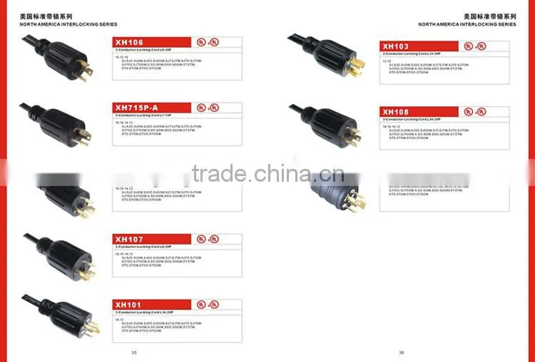 Range Cord NEMA 10-50P plug with SRDT flat cable UL cUL approval.