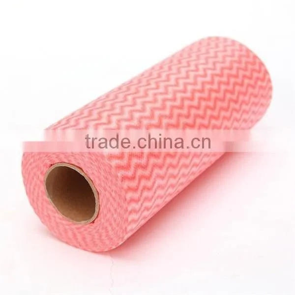 Roll of 50pcs Multipurpose Non-woven Fabric Nonstick Wiping Rags House Cleaning Cloth Kitchen Dish Dishcloth