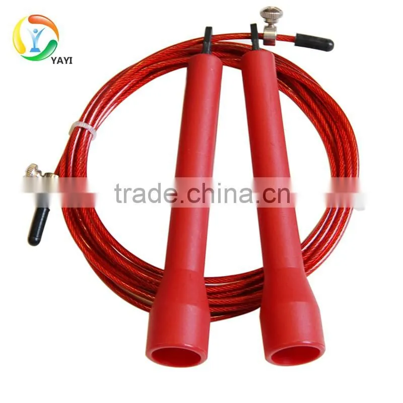 Crossfit Adjustable Fast Bearing Cable Speed Jump Rope