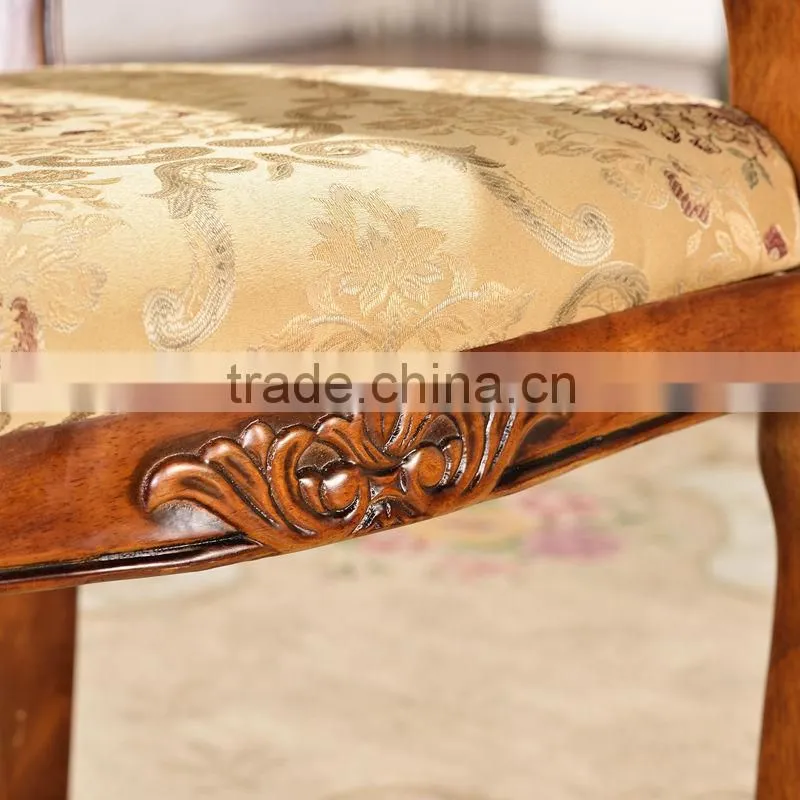 Best seeling durable hand carved wood chair wood dining chair 993B