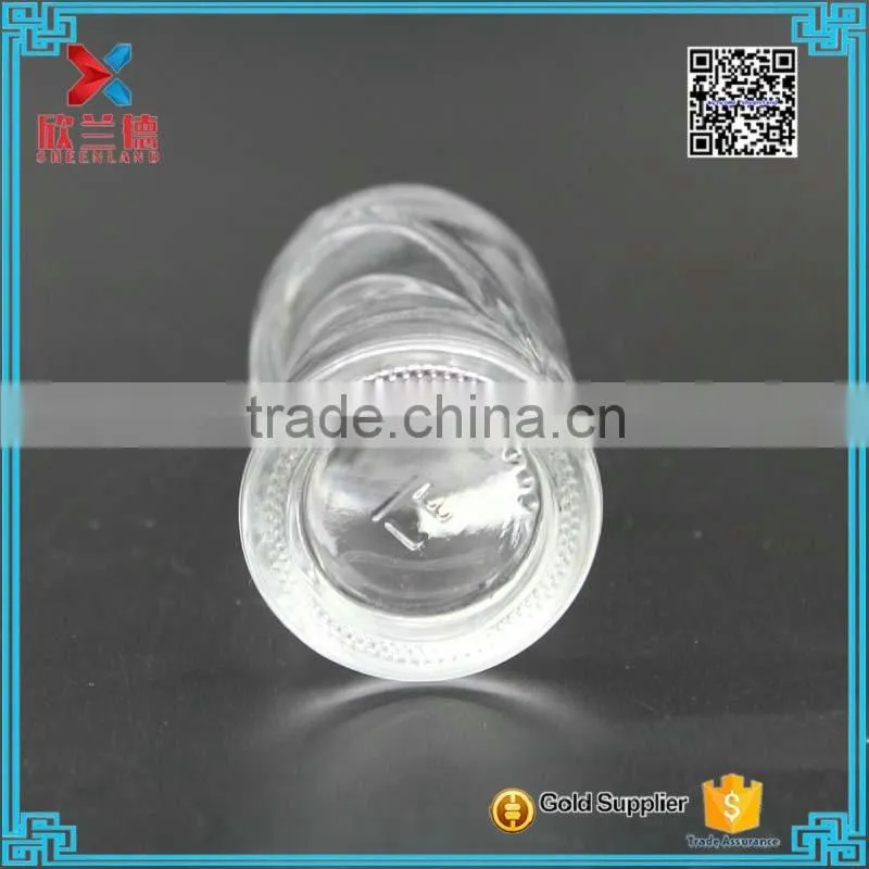 xuzhou factory cylinder round clear glass drug bottle for tablet 50ml