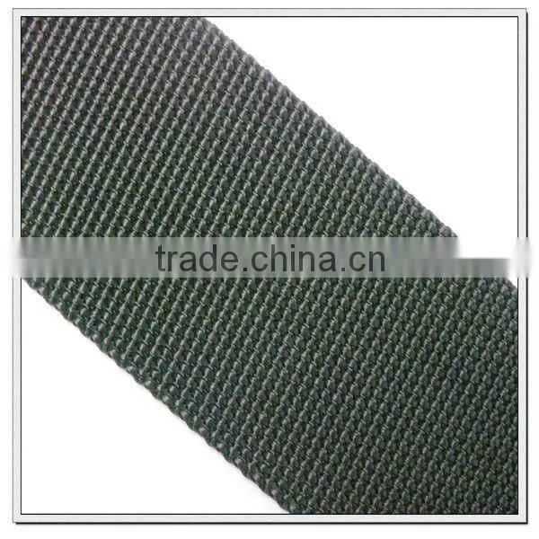 2 inch black polypropylene heavy webbing strap for bags