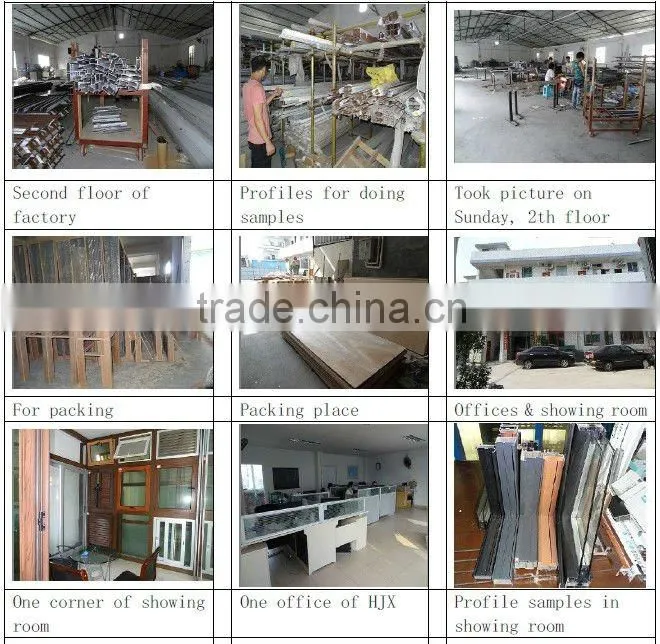 aluminum doors and windows with different surface treatment