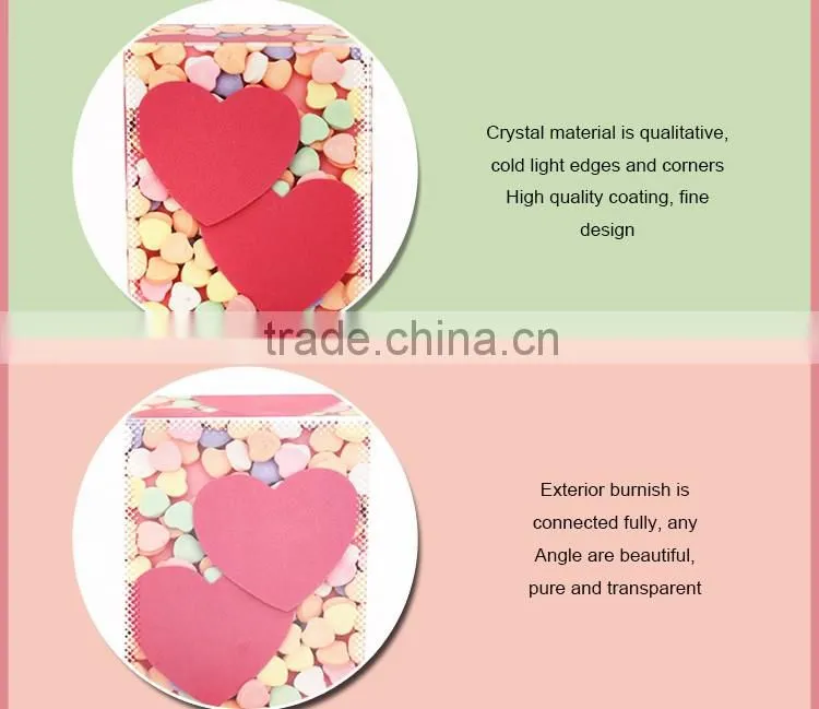 Sunmeta blank sublimation crystal frame crystal award for decoration