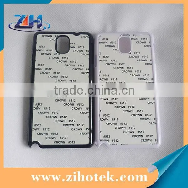 PC sublimation blank case for Samsung Note 3 with aluminum inserts