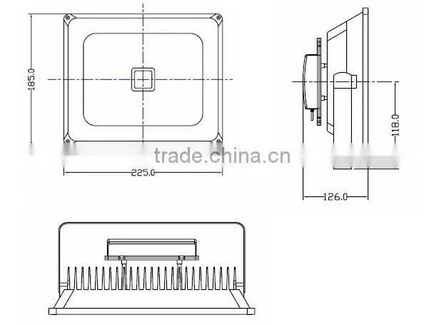 New Style LED Flood Light 2400-2600 Lm 100-240 V/AC