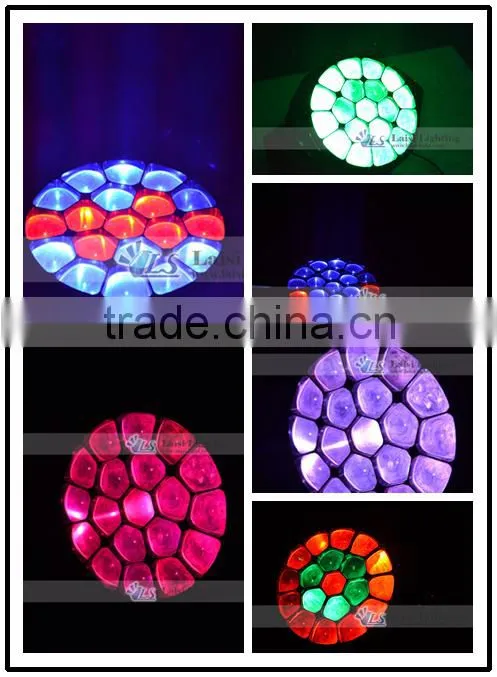 China New Bee Eye 19pcs*15w Zoom Moving Head Led Beam Light, 19pcs Rgbw 4In1 Zoom Wash Big Bee Eyes Stage Moving Head Light