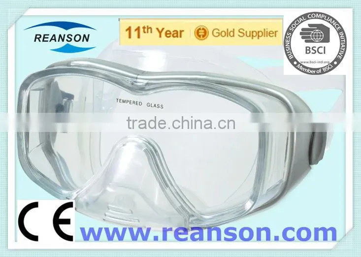 Full Face Scuba Comfortable Diving Mask With Auto-Clip Buckle System