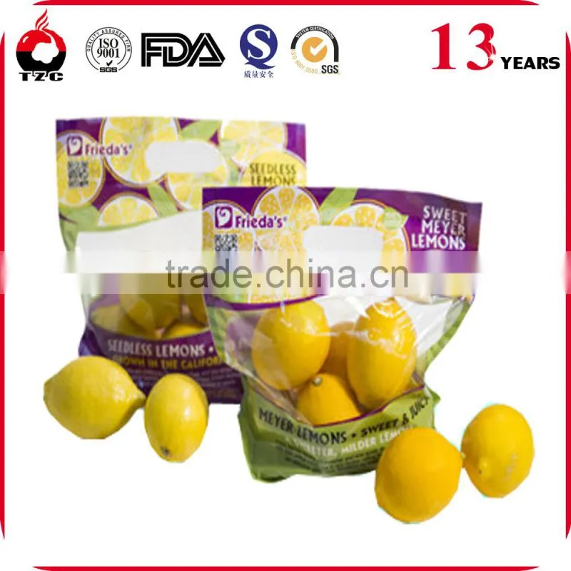 Micro Perforated Stand up Zipper Top Fruit Pack Bag