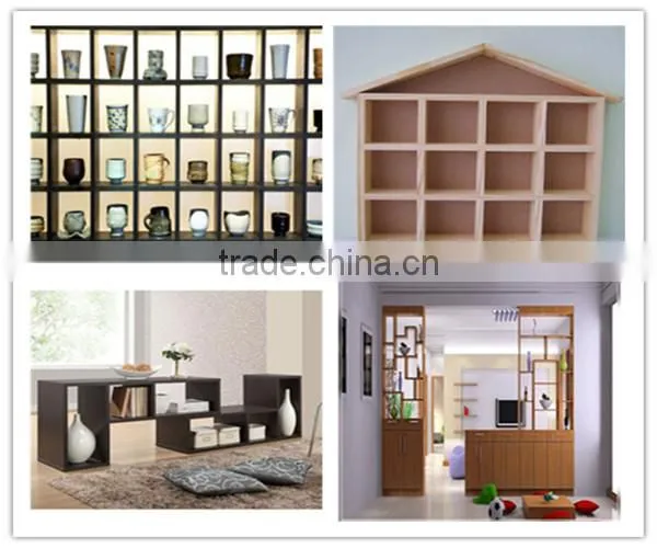 Supermarket 4 Tier Wood Display Shelf