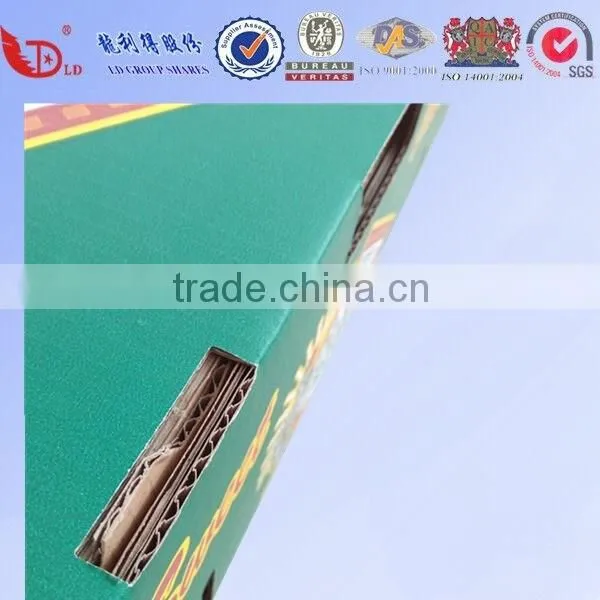 Wholesale customised corrugated paper carton box for fruit vegetable packaging