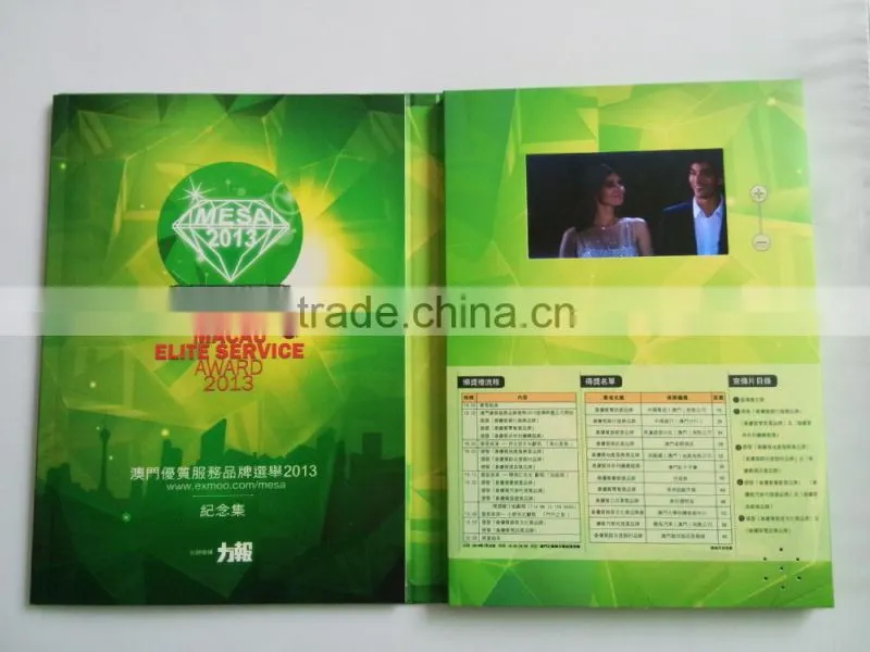 4.3 Inch Lcd TFT Screen player video Greeting Card
