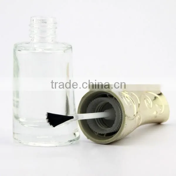 Custom made cap empty glass bottle nail polish bottle