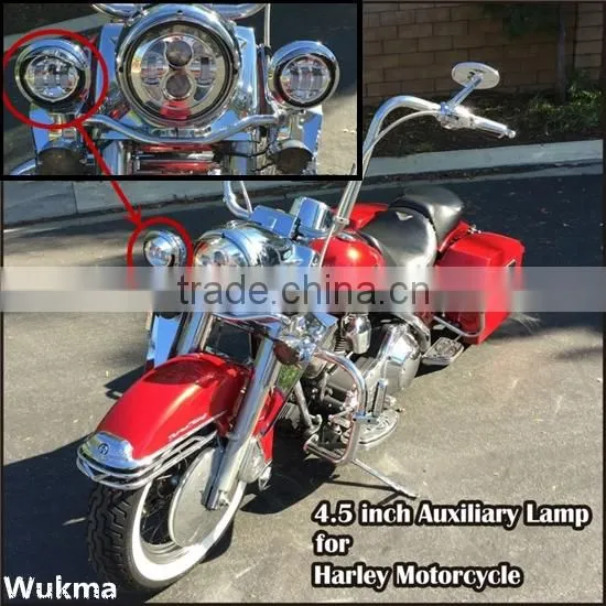 Factory sales 4-1/2" Motorcycle Motorbike LED harley passing Running Driving Fog lamp Waterproof Headlight for Harley