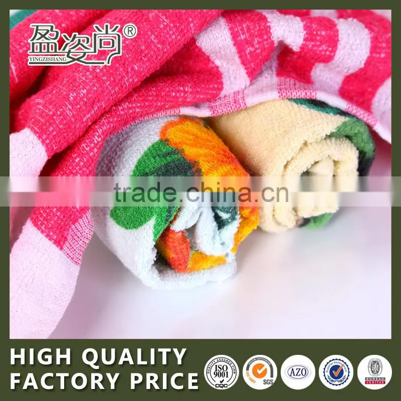 China Factory Wholesale Cotton Terry Towel With Chinese Traditional Flowers