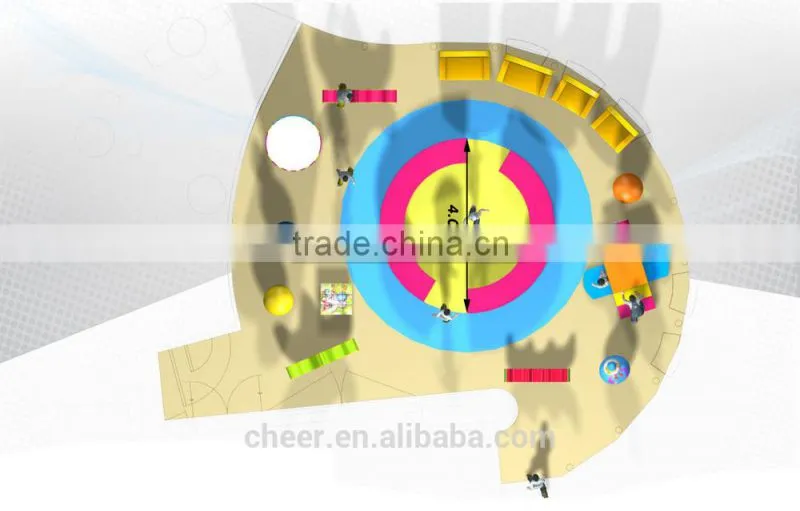 Cheer Amusement Circus Themed Children Amusement Park Toddler Softplay Ground Equipment