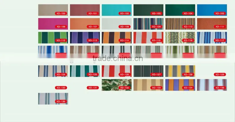 two 2014 Hot sale side double column retractable manual polyester awning,awning component