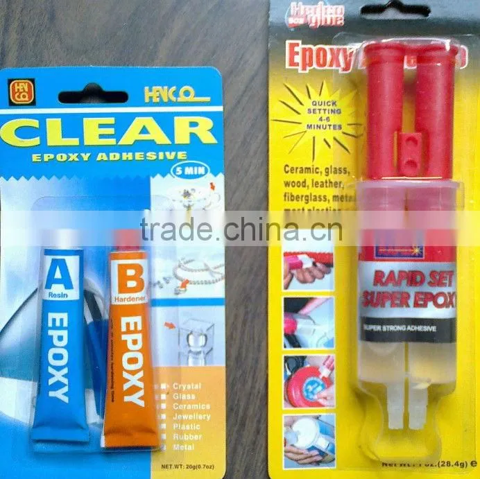 5 minutes transparent clear epoxy AB glue in tube
