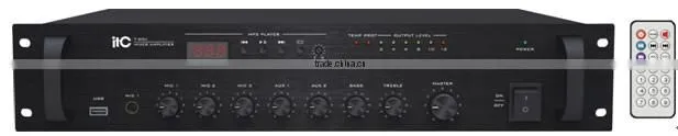 ITC T-60BU Series 240W to 60W Background Music System PA Amplifier with USB Port