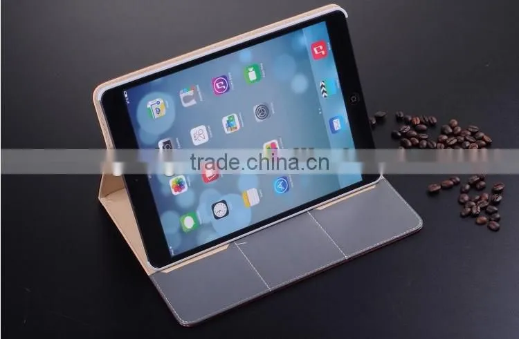 Wholesales High Quality luxury PU Leather flip Case for ipad air smart case
