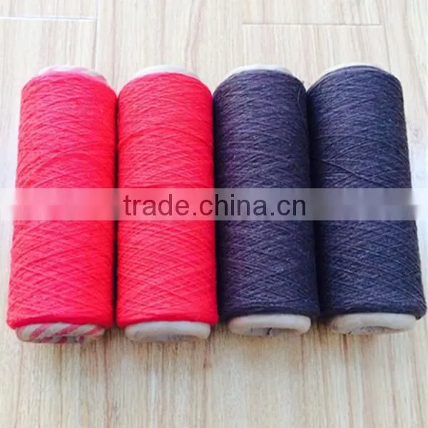 Hot cotton polyester working glove yarn