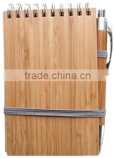 Eco-friendly wooden notebook