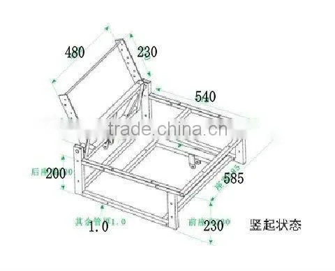 metal sofa bed mechanism sofa frame D203B