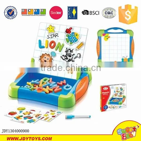Children educational plastic color magnetic writing board for kids