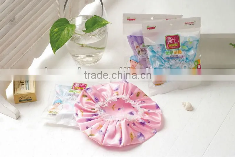 Dacron shower cap,bathing cap ,waterproof material