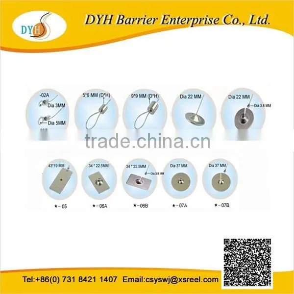 China retractable anti theft pull box with locking system,retractable pull box with stop function