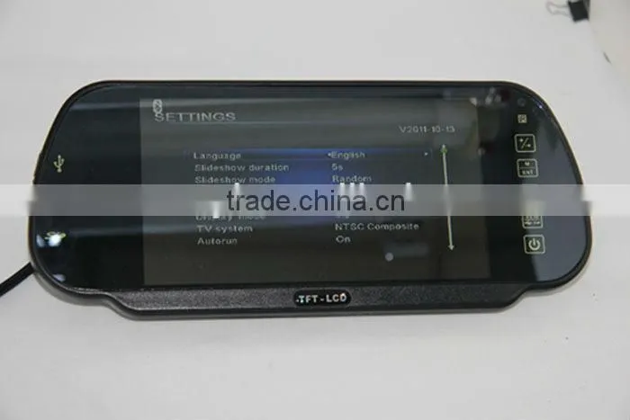 Car Bluetooth Rearview Mirror with Vehicle Detection Sensor,Auto Accessory