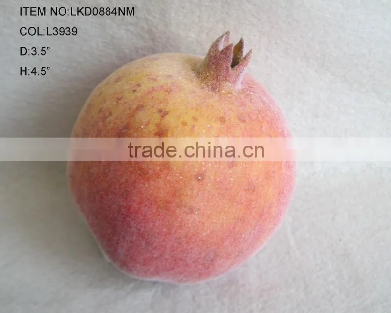 decorative emulation artificial foam pomegranate fruits 3.5"*4" with emulation sugar for havest home decoration