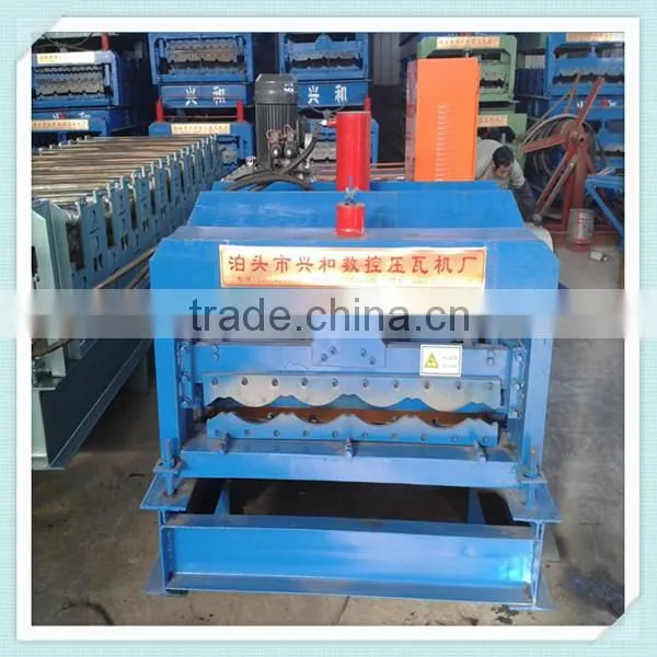 828 Color Steel Metal Glazed Tile Roofing Rolling Machine Manufacturing In China