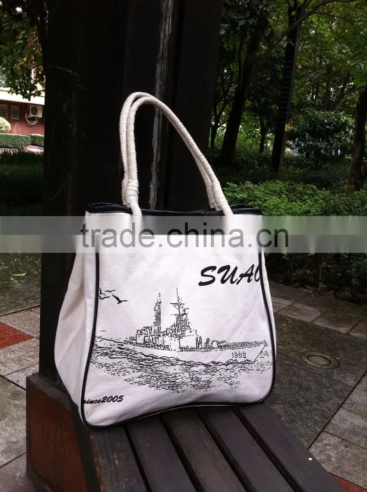High quality cotton korean tote bag