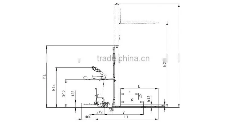 2 ton full electric stacker