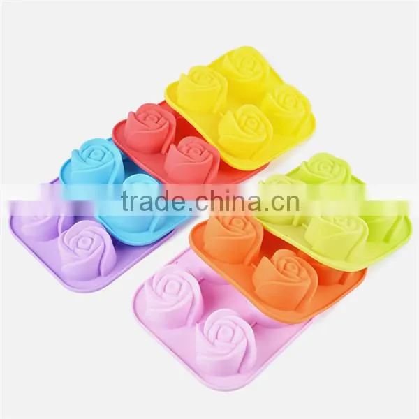 Food grade quality rose shaped cake mold