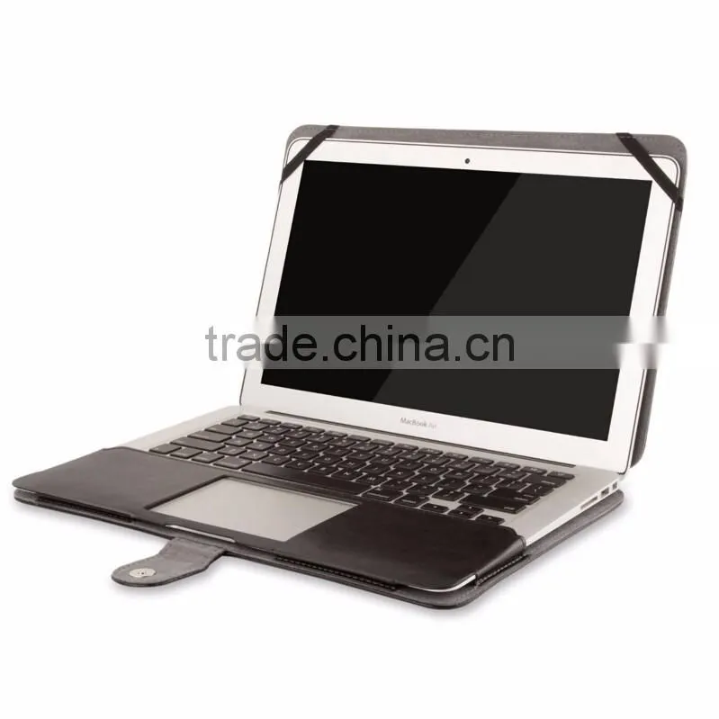 PU Leather Full Body holder Case for MacBook Pro Retina , For MacBook Pro Retina flip Leather case