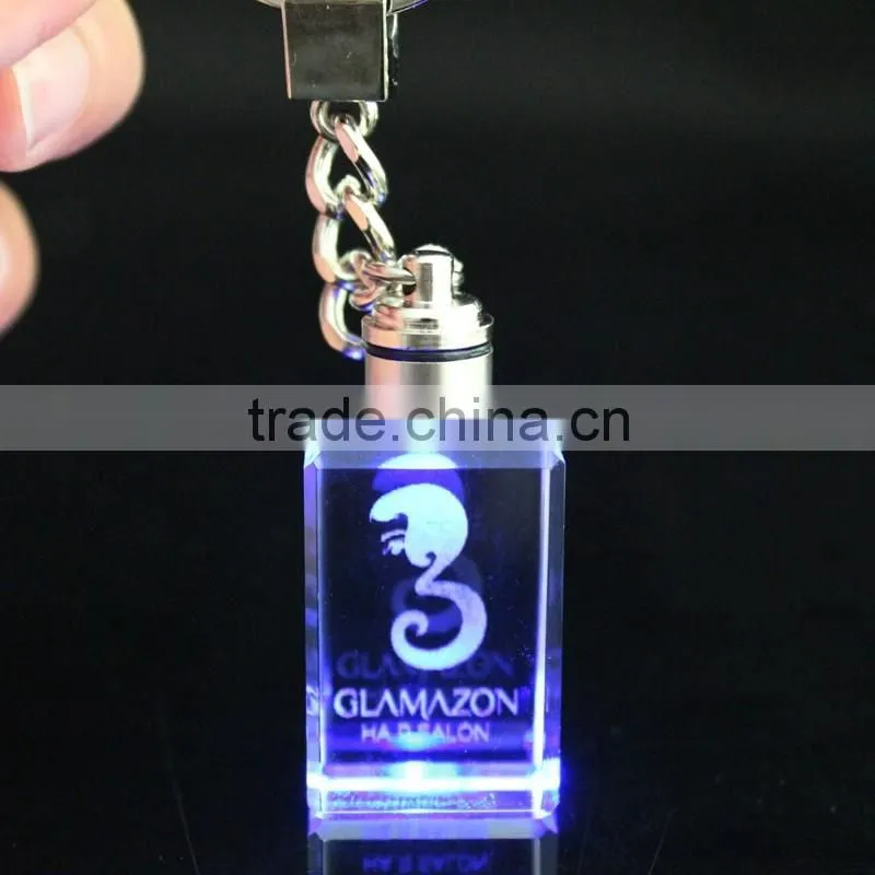 Custom all type of crystal 3d keychains