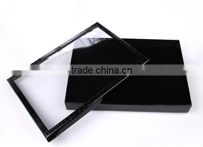 Wholesale Leather Display Cufflink box for 50-pair