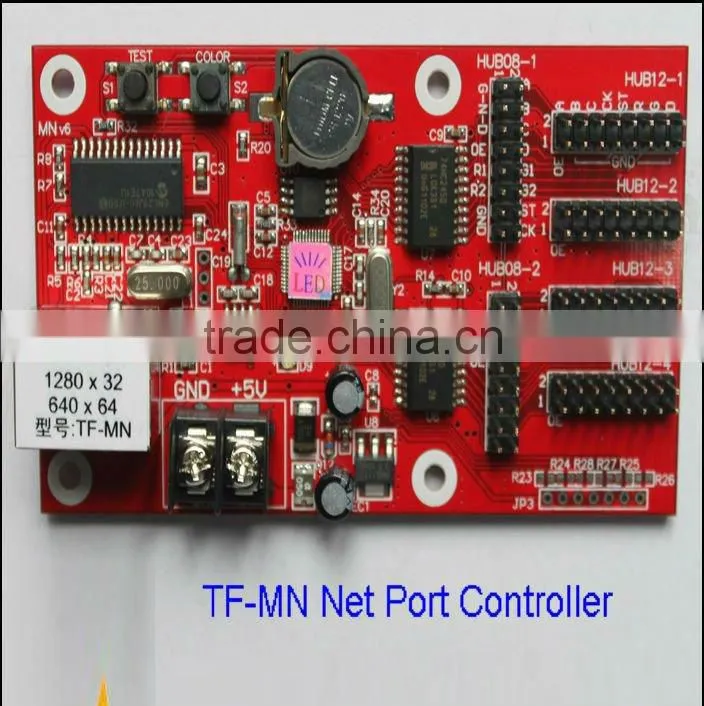 TF-MN LED Display Controller Card For P10/P16/P20 RS232 Drive Mode Change Messages Freely