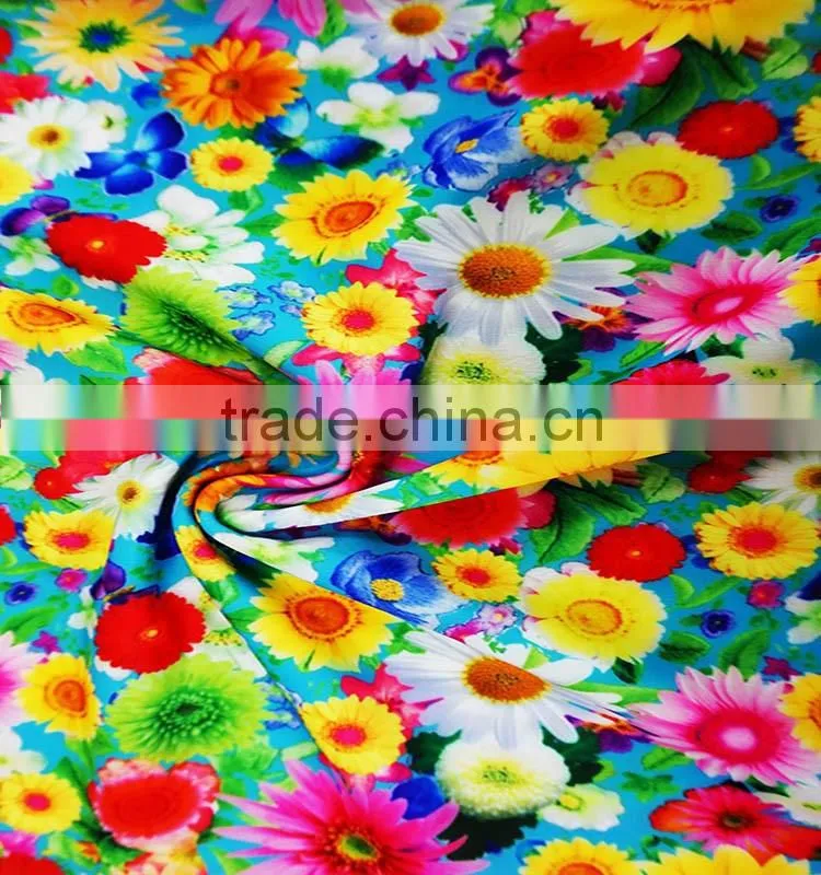 Costom Printed l nylon spandex Fabric for Swimwear Wedding