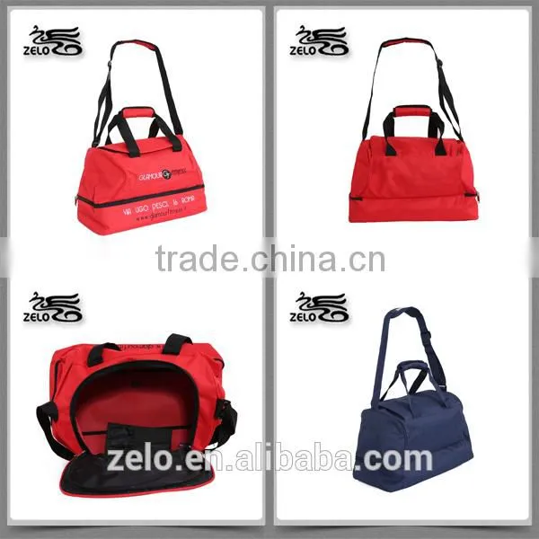 cheap polyester travel or sports bag