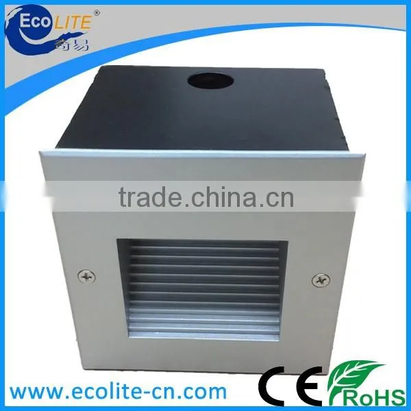 2.2W wall mounted recessed decorative modern indoor and outdoor LED wall light