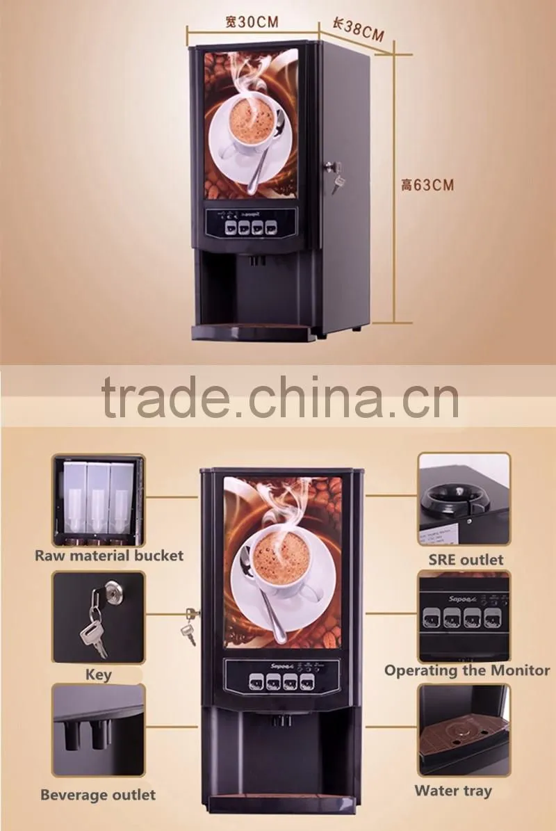 Economic coin operated coffee vending machine price