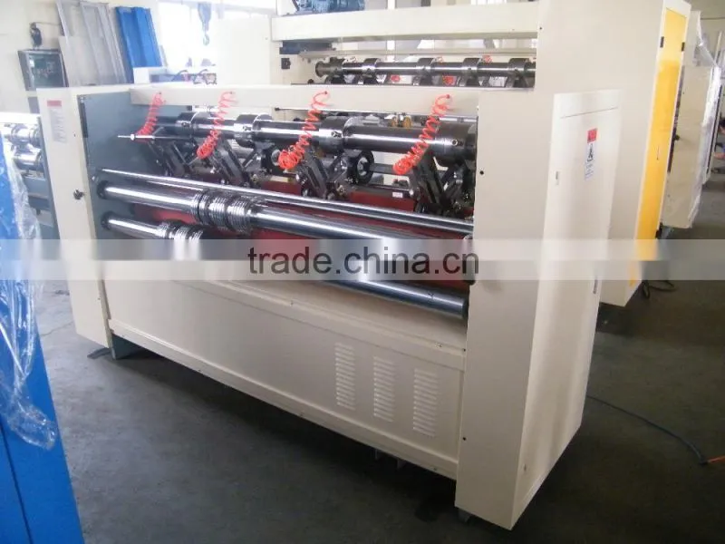 good quality Carton box Making/corrugated cardboard thin blade knife slitter scorer creasing machine for India price
